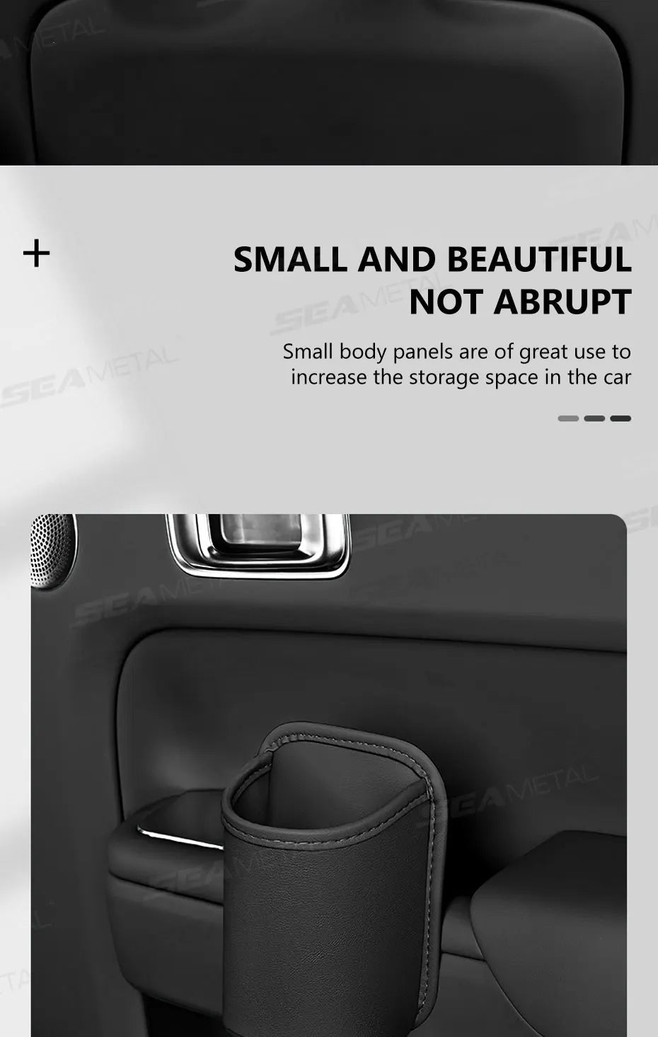 SEAMETAL Universal Car Door Cup Holder Box Back Clip Design Drink Rack Storage Bin Car Seat Back Water Cup Box Organizer Pocket