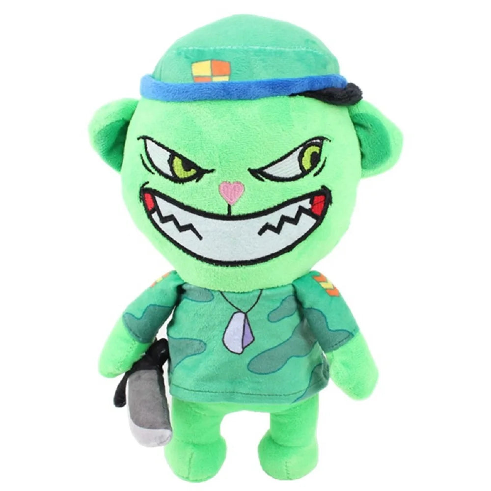 25CM HTF Happy Tree Friends Anime Happy Tree Friends Soldier Fliqpy Plush Toys Dolls Military Flipy Doll Plush Toy for Kids Gift