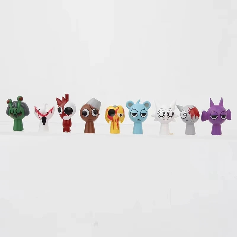 Hot New 48PCS Set Funny Sprunki Figuras Model PVC Sprunki Game Anime Action & Toy Figures Cartoon Children Birthday Gifts Toys