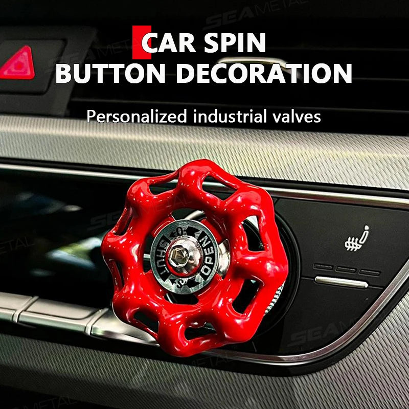 BLALION Fun Car Center Control 3D Valve Decoration Auto Interior Shift Knob Cover Air Conditioner Button Valve Switch Sticker
