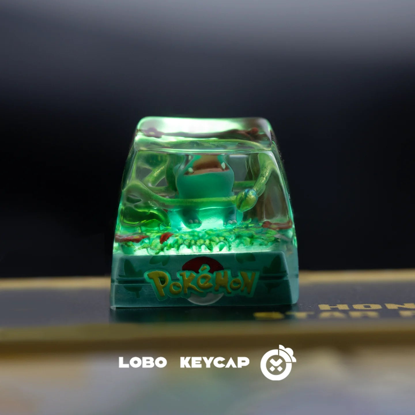 Pokemon Bulbasaur Squirtle Keycap Transparent Keyboard Accessories Anime Cute Resin Shrink Drip Glue Keycaps Oem Esc Original C4
