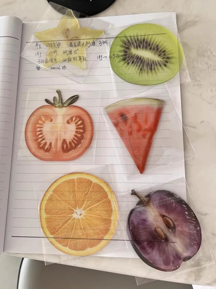 36 Styles New Delicate Transparent Acrylic Apple Bookmark Reading Mark Girl Gift Premium Feeling Cute Grape Tomato Bookmarks Toy