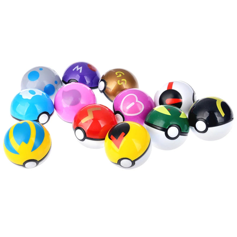 12 Pcs/Set Pokemon Pikachu Toys Action Figure Pokeball Pokemon Poke Ball Charizard Model Anime Dolls Children Birthday Gift