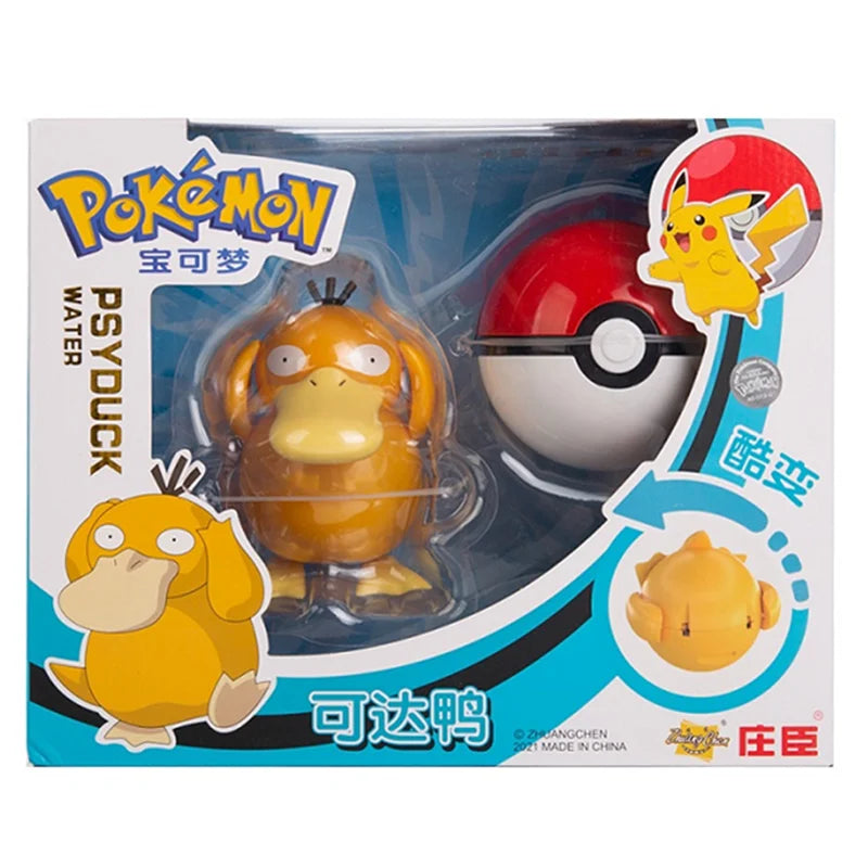 About Pokemon Anime Figure Charizard Pikachu Gyarados  Pocket Monster Figure Pokeball Action Deformation Toy Model Gift