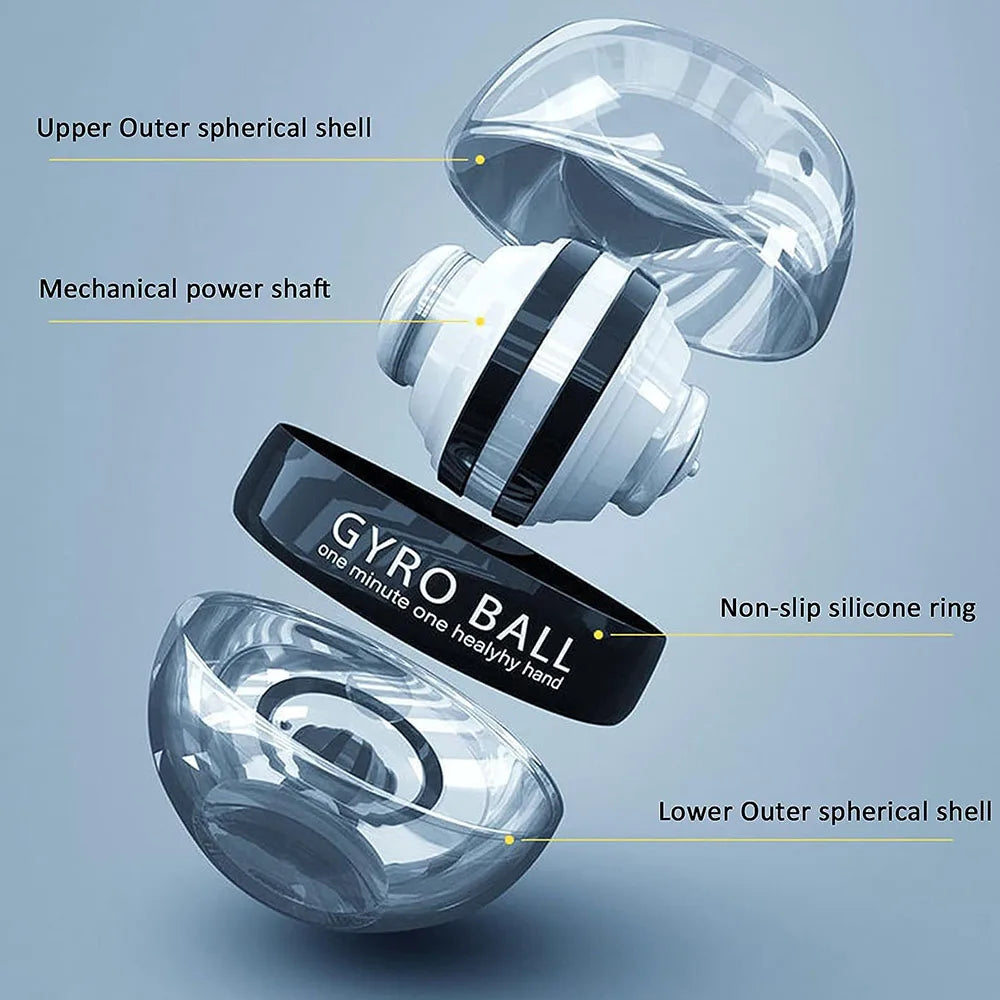 Entraîneur de puissance de boule gyroscopique de poignet à démarrage automatique, exercice d'avant-bras, dispositif renforcement