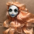 Glasses Eyes With Real Eyelashes Doll Heads Colorful Soft Doll Parts White Skin Doll Accessories Girl Gift Toys Figures