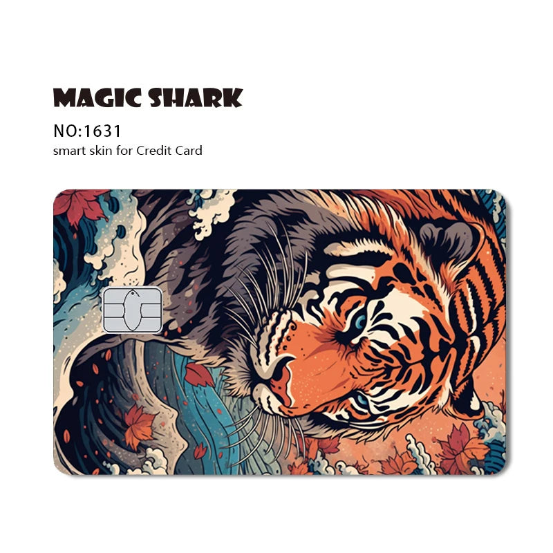 Stylish Phone Evil FBI Tiger Mexico Flag Snowman Movie Monstor Anime Credit Bank Debit Card Sticker Film Skin