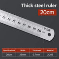 1Pcs 15/20/30/40/50/60100cm Stainless Steel Metal Straight Ruler For Home School Precision Measuring Tool Drawing Tool Supplies