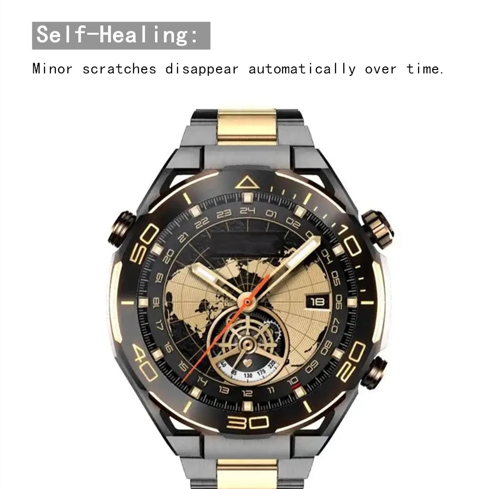 5Pcs 10Pcs Smart Watch Hydrogel Film For Universal Round Watch Diameter 33 34 35 36 37 38 39 40 41 42 43 25 -46 MM Soft Tpu Film