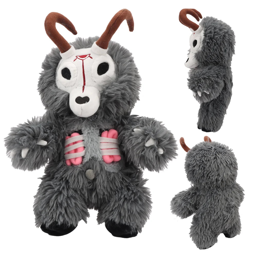 BIGEARDOG Kawaii Cartoon Wendigo Zombie Deer Head Plush Toy Stuffed Wendigo Toy Birthday Halloween Creative Gifts Room Decor