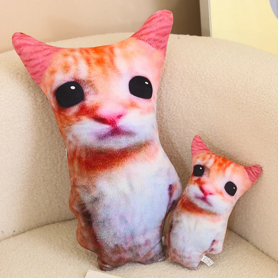 Cute El Gato Wowwow Cat Doll Plush Toy Simulation Stuffed Animal Collectible for Kids Birthday Or Holiday Gift