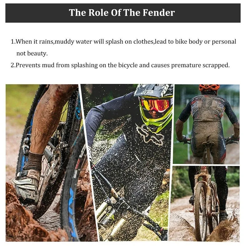 1/2PCS Universal Bike Fenders - Front/Rear Tire Wheel Mudguard MTB Road Bike Wings Mud Guard Cycling Accessories Bicycle Fender