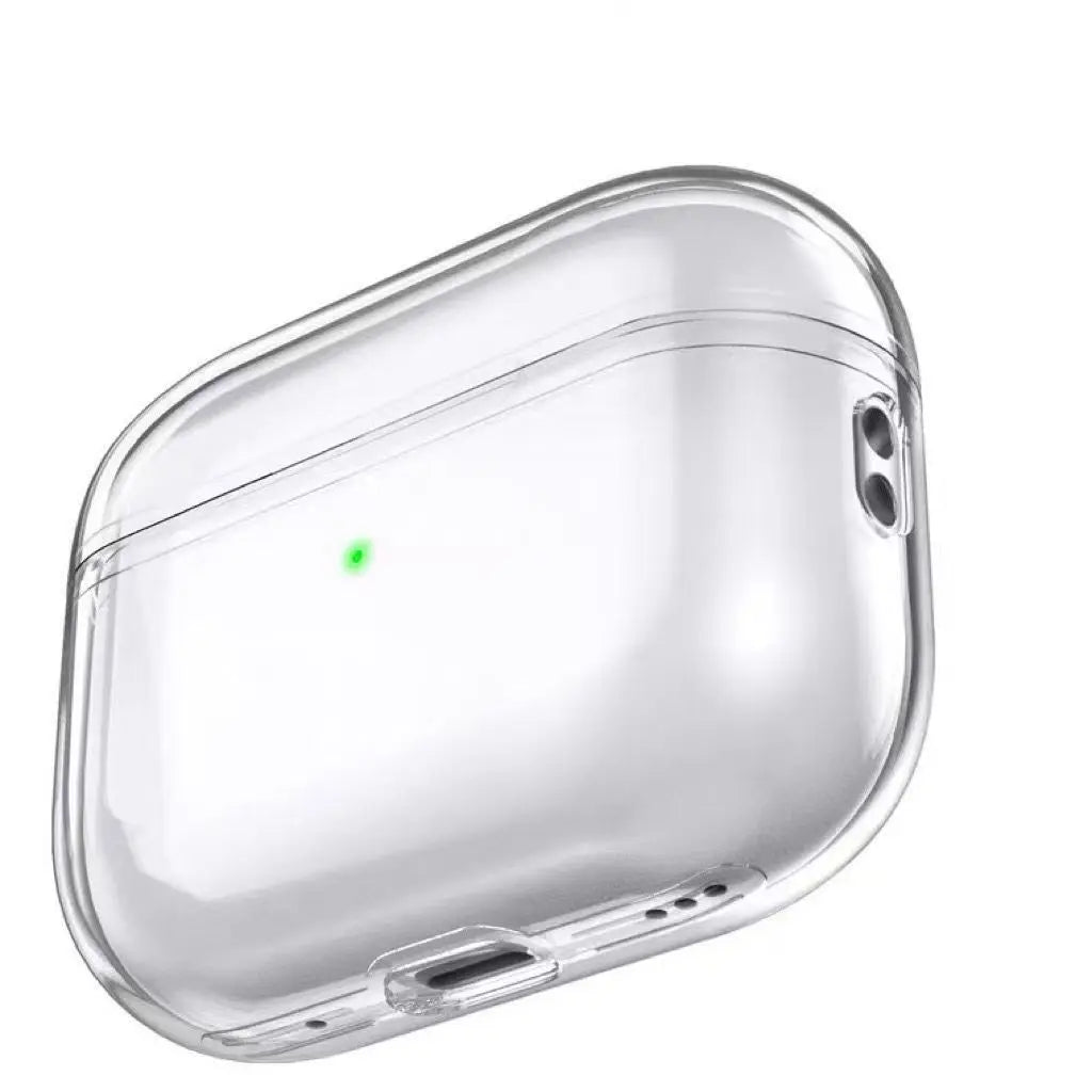Clear Soft TPU Earphone Case with Metal Ring Buckle for Airpods Pro 2 3 2nd Generation Air Pods 4 3 1 3rd Gen Cover Accessories