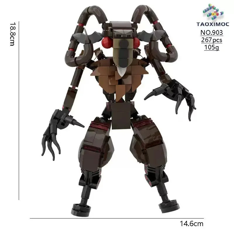 99 Nights in the Forest Toy Owl Goat Deer Monster Building Block Set Model Assembly Building Blocks Halloween Decoration Gift