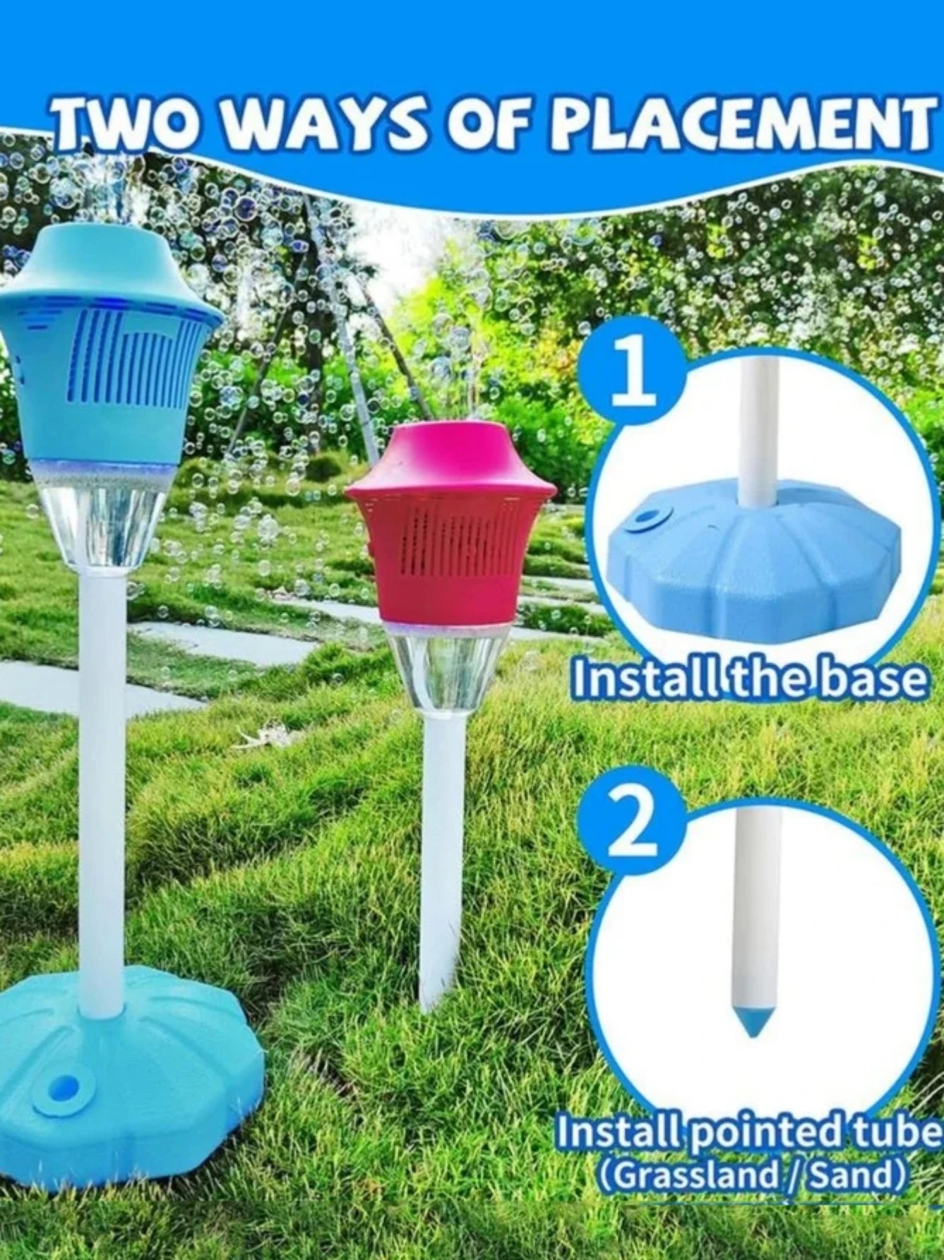 Street light bubble machine fully automatic bubble with light birthday outdoor wedding party without battery bubble water