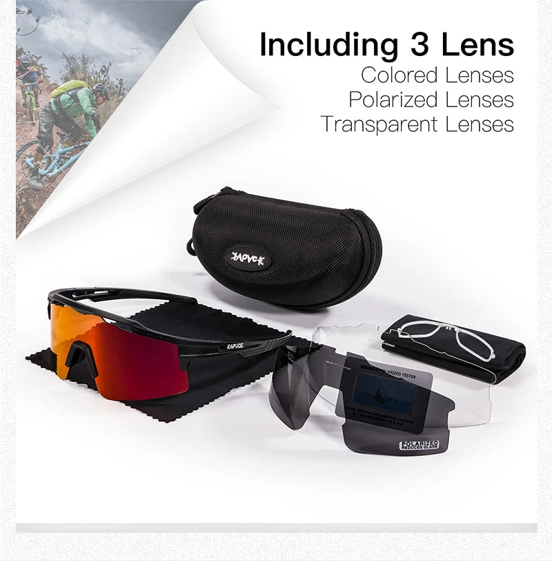 Polarized MTB Cycling Glasses Sports Runing Sunglasses Men Women Bike Bicycle Goggles Skiing Fishing Climbing Eyewear