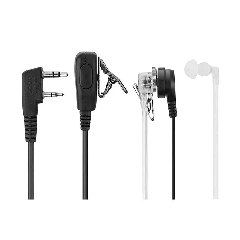 1Pcs Air Acoustic Tube Headset For Baofeng Radio Walkie Talkie K Port Earphone PTT With Microphone For UV-5R 888s Guard Earbuds