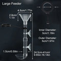 Acrylic Aquarium Fish Feeder Transparent Tube Telescopic Multifunctional  Fish Tank Food Dispenser with Feeding Ring
