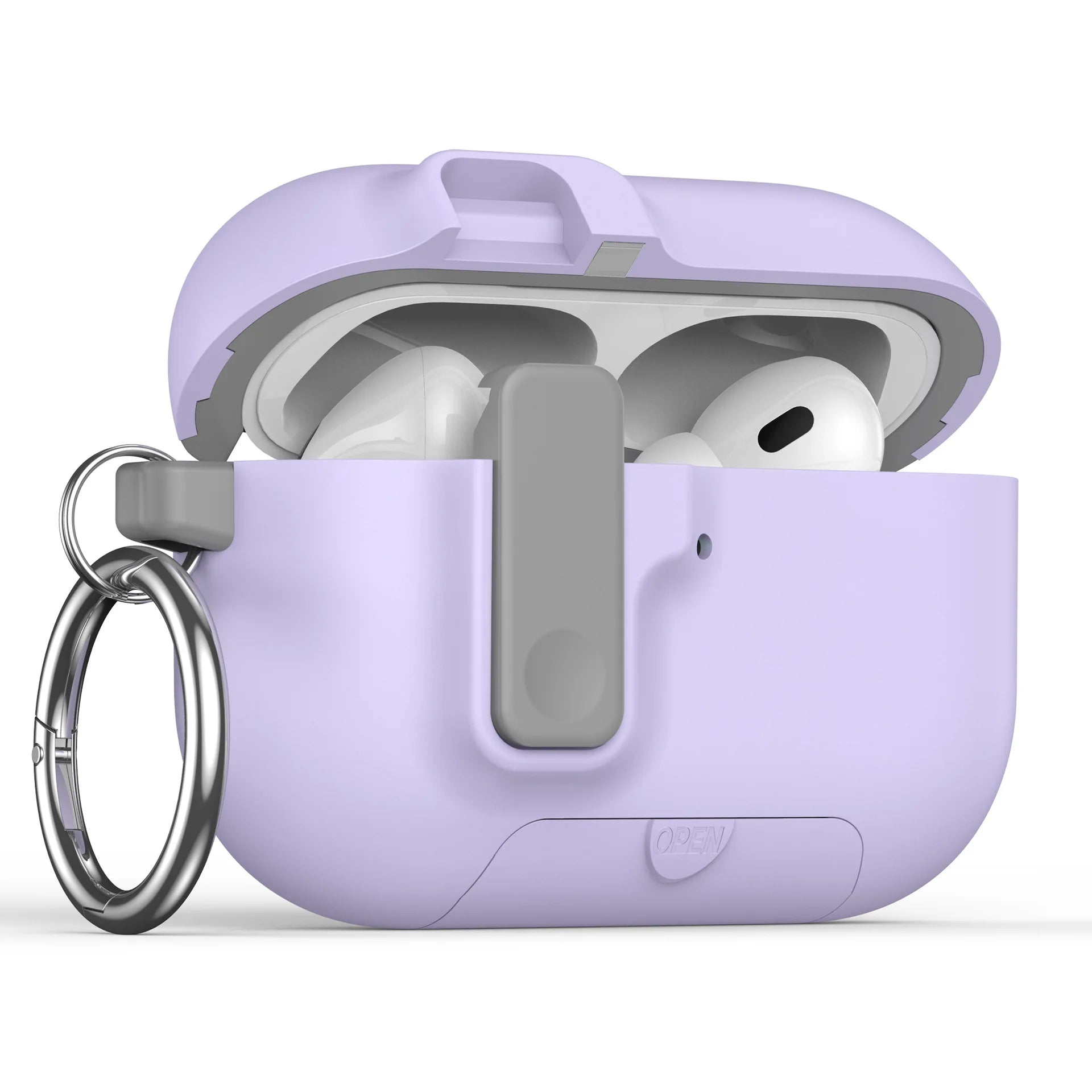 2025 for Airpods Pro 3 Protective Case Phone Stand Design with Cleaner Kit Magnetic Automatic Lock for Airpods Pro 3(Sand Stone)