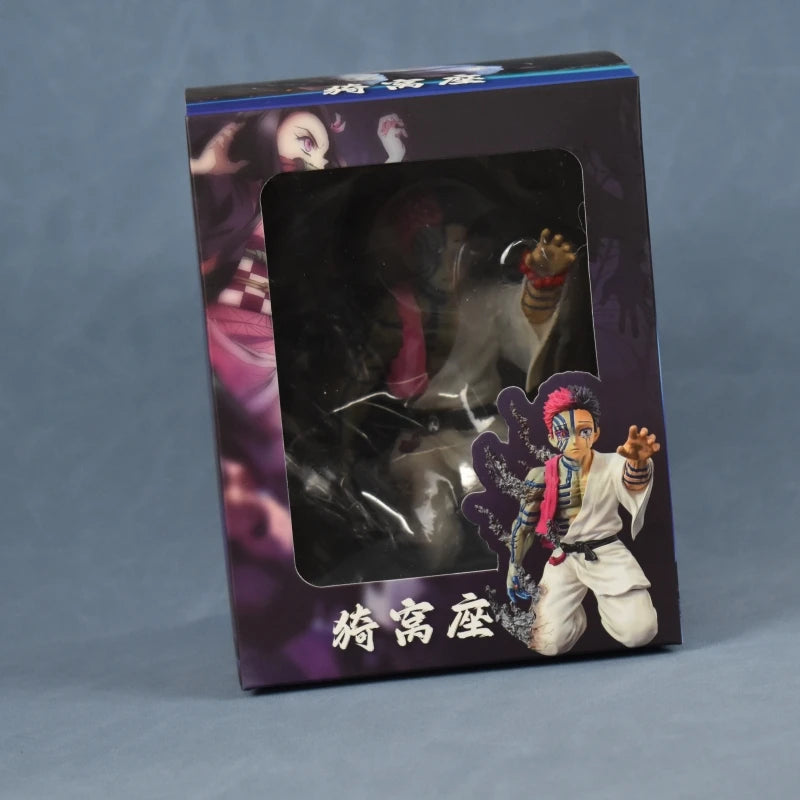 In Stock 13cm Demon Slayer Akaza Hakuji Anime Figure Model Doll Action Figurine Pvc Decoration Peripheral Desktop Ornament Toy