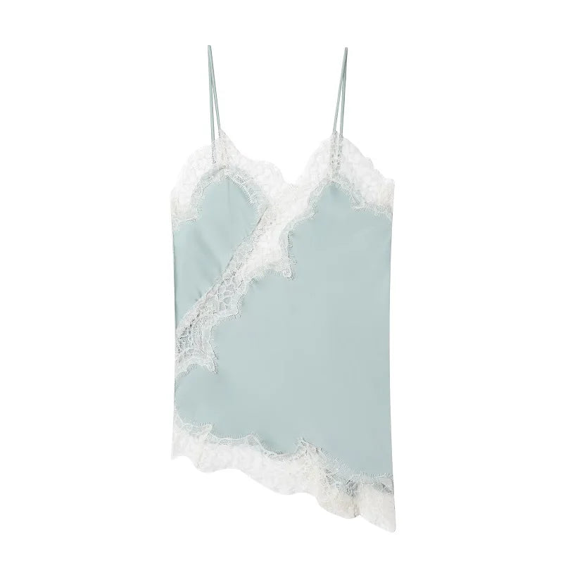 MUJER Women's Tops Black Lace Top Female Sexy Backless Tops for Women Camisole Sleeveless Tops Woman Coquette Tanks Camis Tops
