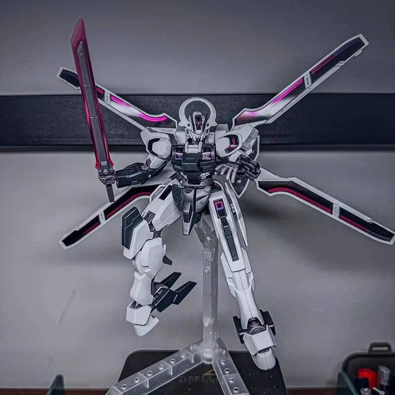 HG 1/144 Schwarzette The Witch From Mercurys Mech Assembly Model Kits Action Figures Desktop Ornament Doll Boys' Puzzle Toy Gift