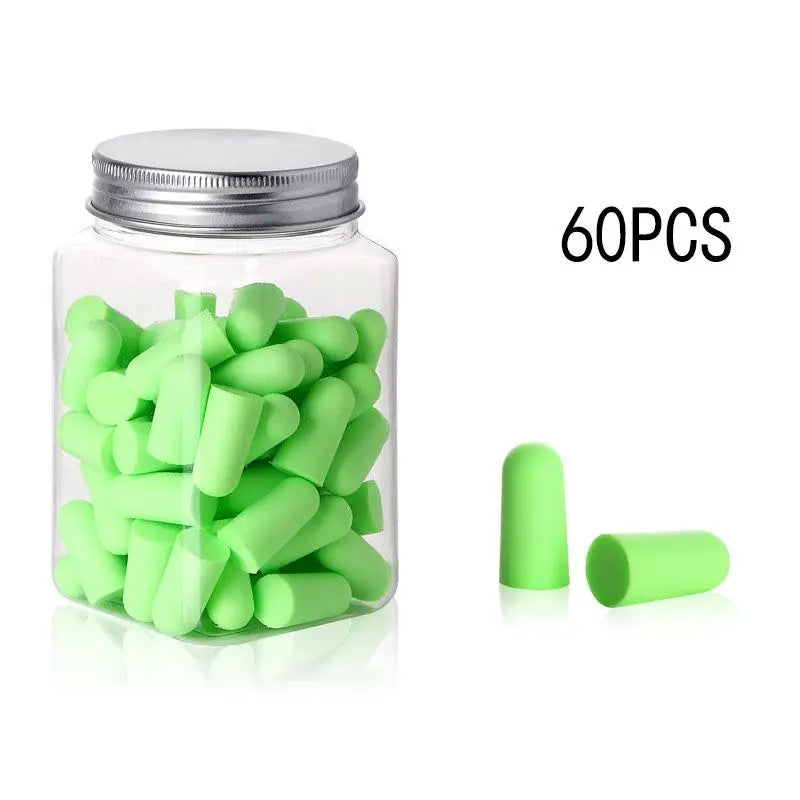 24/60/120 Pcs Bullet Type Foam Earplugs Anti-Noise Abatement Sleeping Ear Plug Mulitcolor