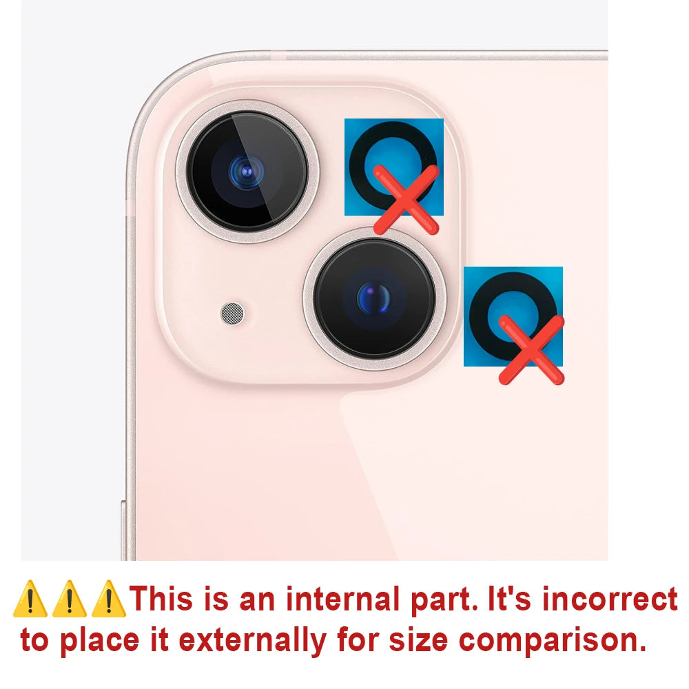 Back Rear Camera Lens Glass For iPhone 13 14 15 16 PLUS PRO MAX MINI Lens Glass with Pre-installed Adhesive Replacement