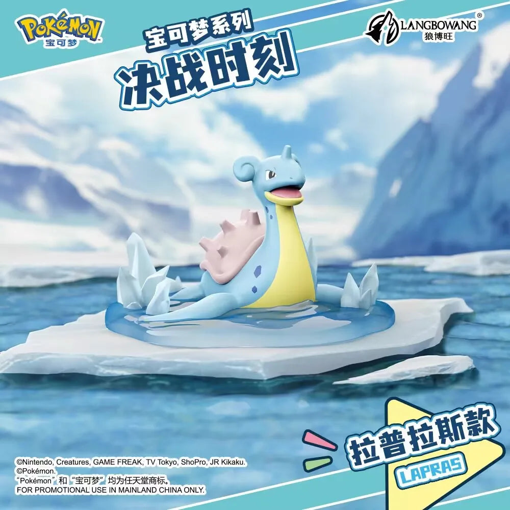10cm Pokemon Figure Set, Charizard Blastoise Venasaur Arcanine Lapras, PVC Action Model Statue for Collection Display Gift