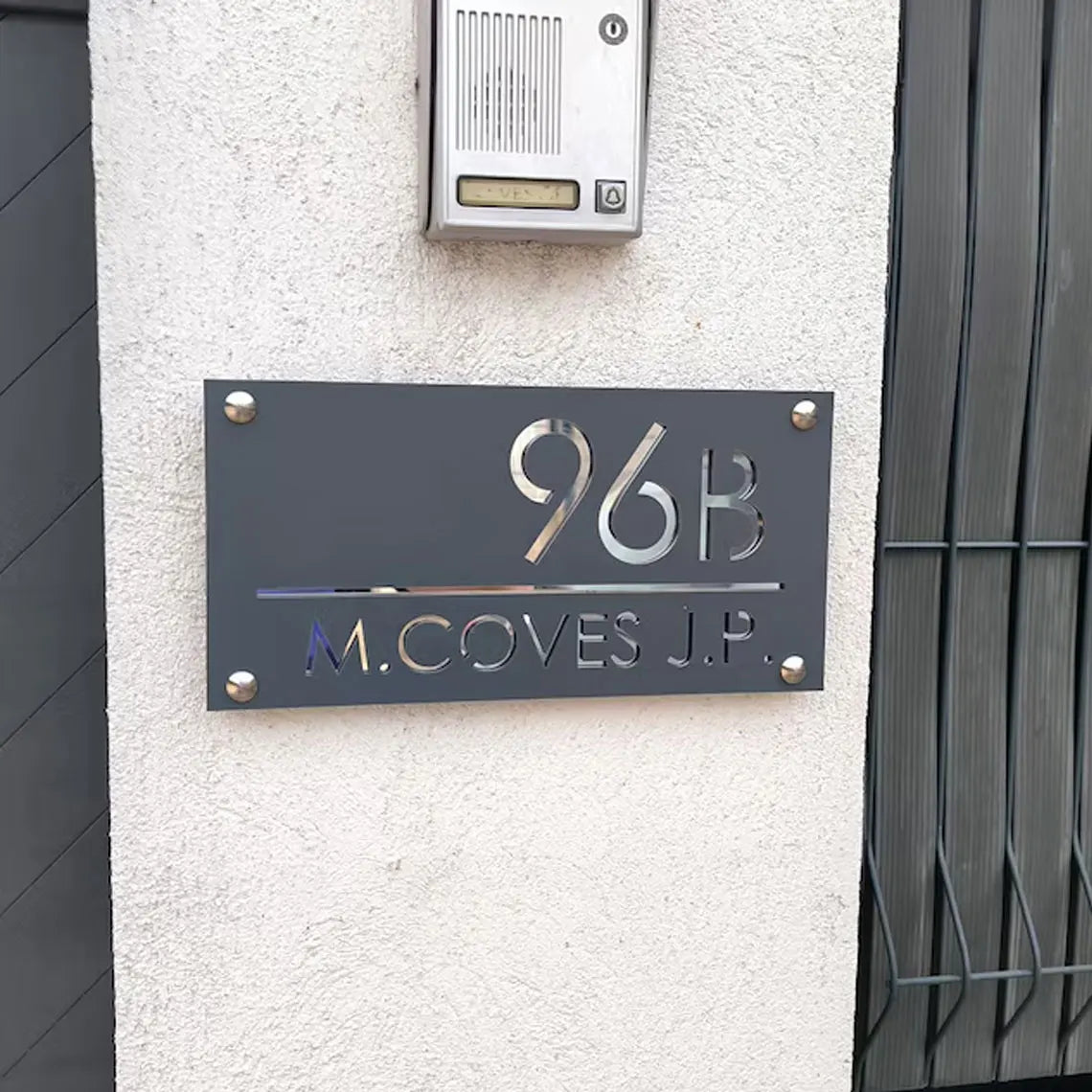 Customized Sign Outdoor House Number Plate Personalized Family Address Name Hotel Sign 3D Acrylic Laser Cut Wall Plaque