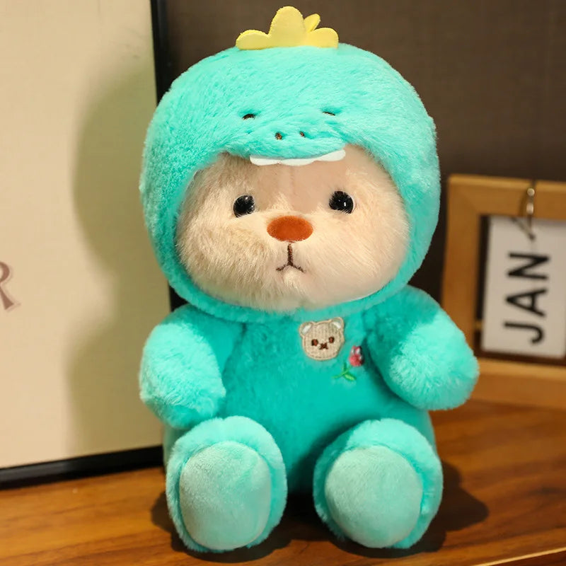 25/35cm Anime Cosplay Joint Bear Plush Toy Cute Stuffed Animals Bunny Duck Shark Pig Plushies Doll Kawaii Soft Toys For Girls