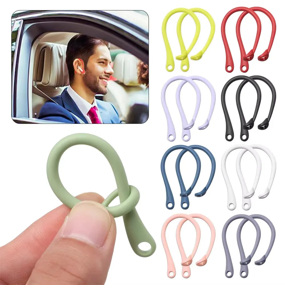 R Bluetooth Earphone Silicone Earhook For Airpods 1/2 Pro Earpods Loop Clip Headset Ear Hook Replacement Headphone Accessories