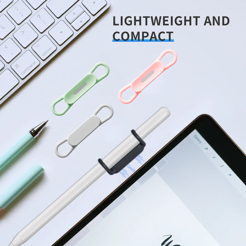 Magnetic Pen Holder Office Whiteboard Adhesive Pencil Hooks Adjustable Silicone Magnet Marker Holder For Refrigerator Blackboard