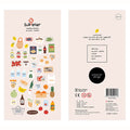 Korean Brand Suatelier Collection Daily Food Vlog Stickers DIY Scrapbooking Journey Diary Stationery Stickers Supplies