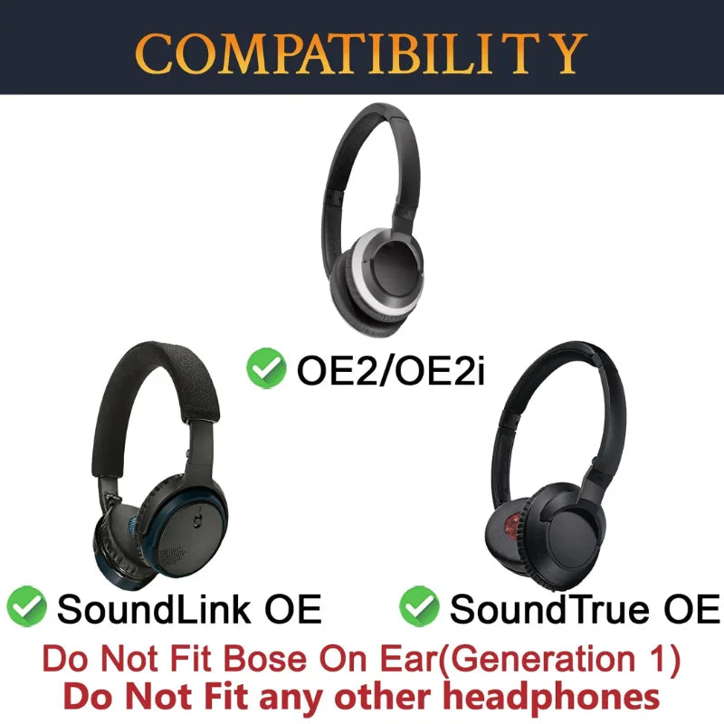 Replacement Foam Ear Pads Cushions for Bose SoundLink On Ear SoundTrue On-Ear Style OE2 OE2i Headphones