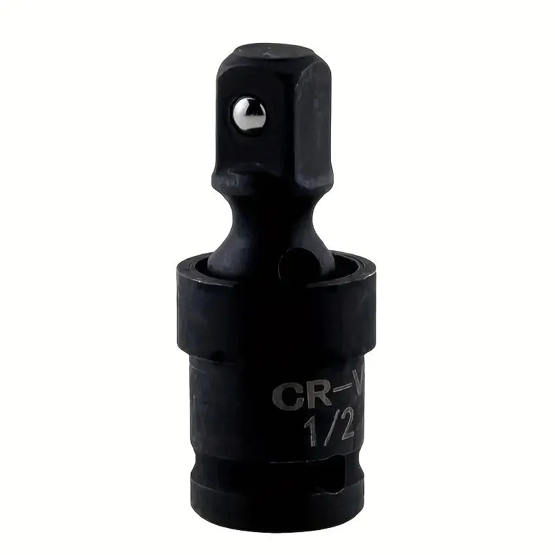 1/2 Inch Drive Universal Joint Socket Adapter, 360° Swivel Steel Ball Impact Socket for Electric Wrench Efficiency Enhancement,
