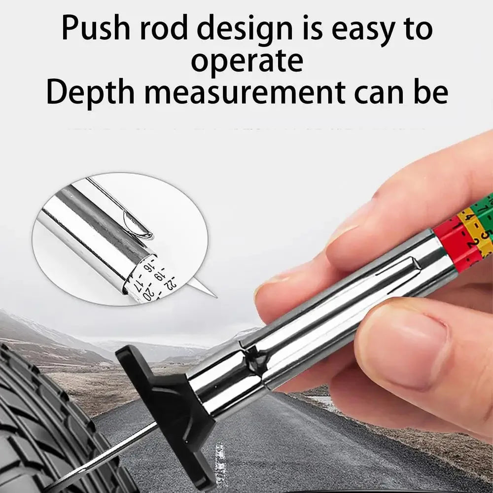 2/5/10Pcs Car Tyre Measuring Pen 25mm Universal Tire Tread Pattern Depth Measuring Tool AutomotiveTire Depth Gauge