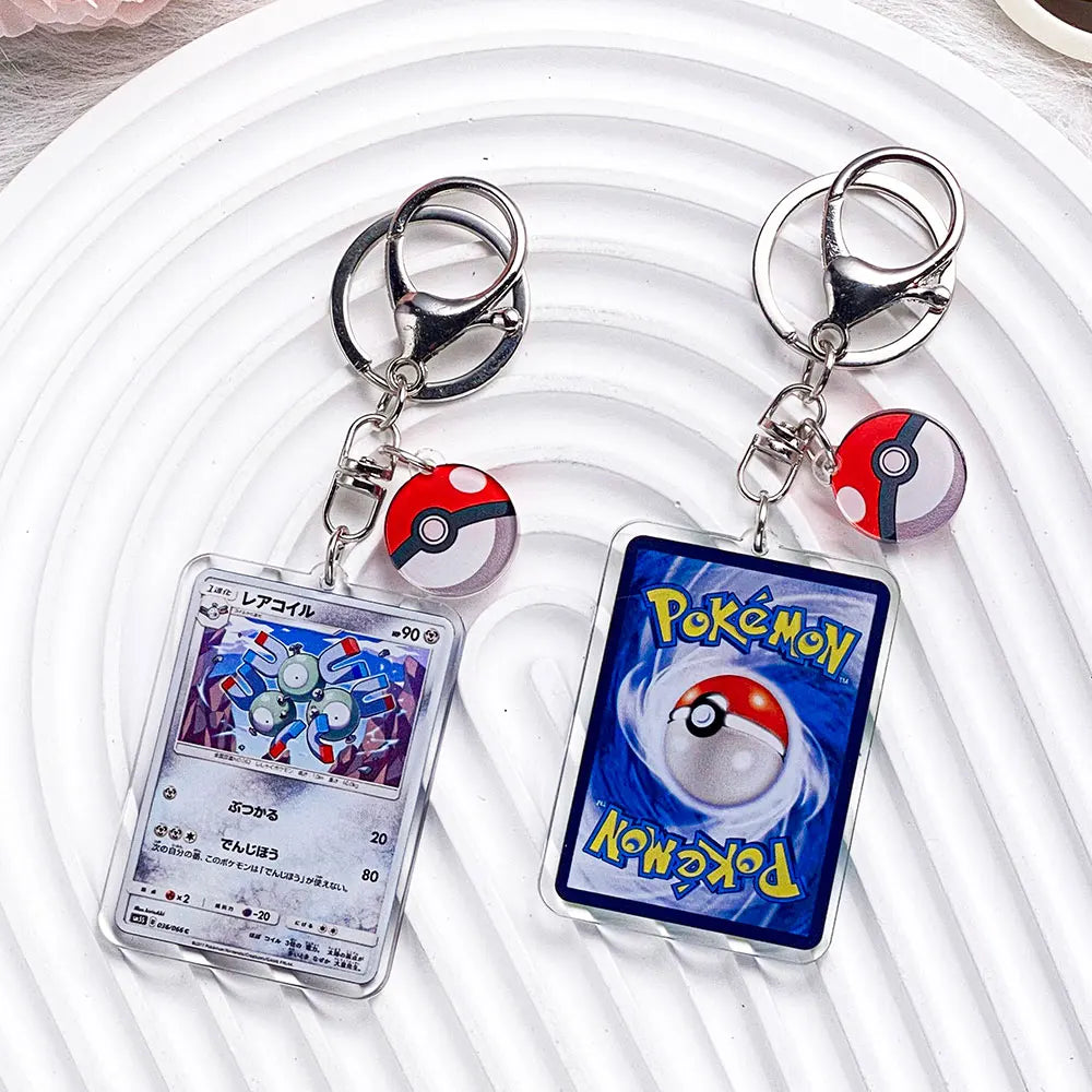 Pokémon Characters Pikachu Bulbasaur Jigglypuff Acrylic Keychain Bag Charms Accessories Backpack Pendant Key Holder Friend Gifts