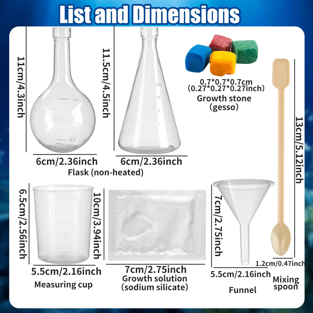 DIY Water Magic Mini Growth Stones, Science Toys, Christmas/Halloween/Thanksgiving/Easter/New Year Gifts