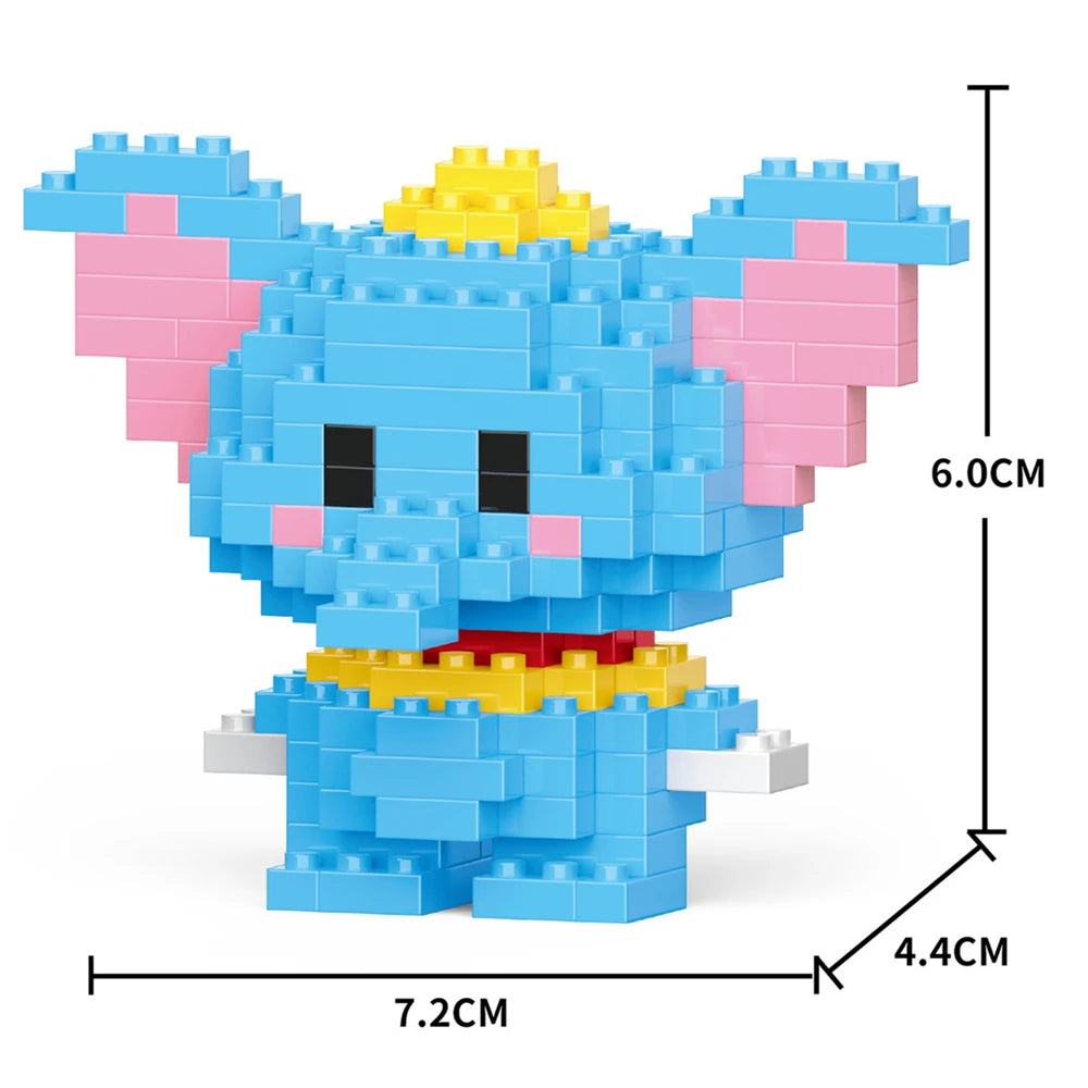 Cartoon Anime Hello Kitty Blocks Kuromi My Melody Cinnamoroll Mouse Building Blocks Doll Toy Kids Birthday Gift