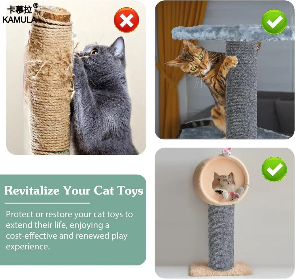 Trimmable Self-Adhesive Carpet Cats Scratch Board Wall Anti Cat Scratch Sofa Diy Cats Scratch Board Sofa Protection Paws Sharpen