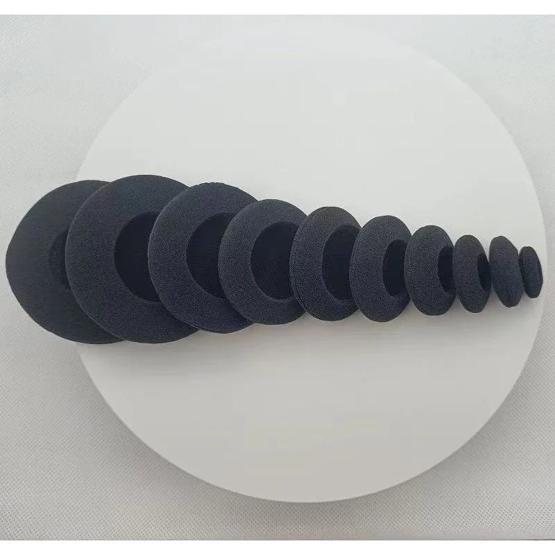 10pcs 18mm 35mm 45mm 50mm 55mm 60mm Headphones Replacement Memory Foam Ear Pads Sponge Cushion Covers Earphone Protective Sleeve
