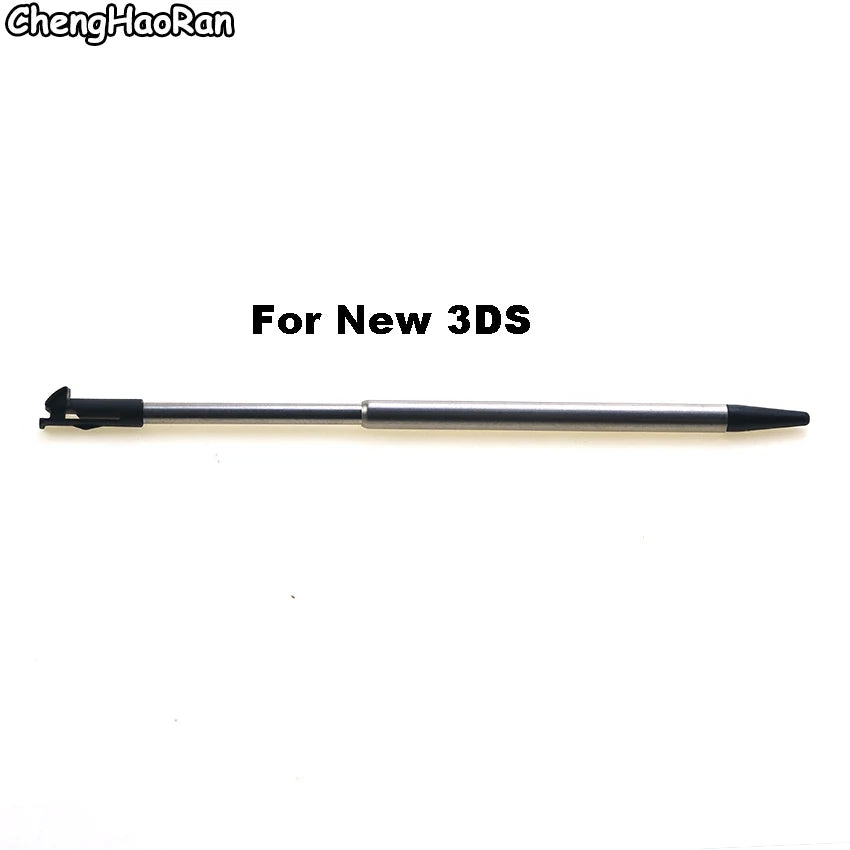 1PC Black Metal Telescopic Stylus Plastic Stylus Touch Screen Pen for 2DS 3DS New 2DS LL XL New 3DS XL For NDSL NDSi NDS