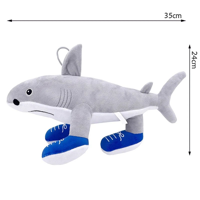Italian Brainrot Tung Tung Tung Sahur Plush Toys 22-47cm Tungtung Sahur Tralalero Tralala Shark Plush Soft Stuffed Toy Doll Gift