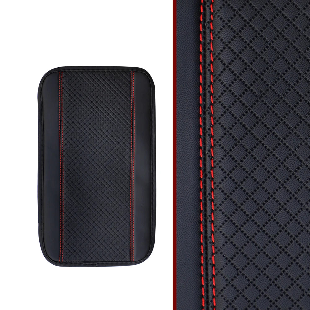 1 PU Comfortable Embossed Waterproof Anti-fouling Car Armrest Cushion Central Control Cushion Automotive Supplies