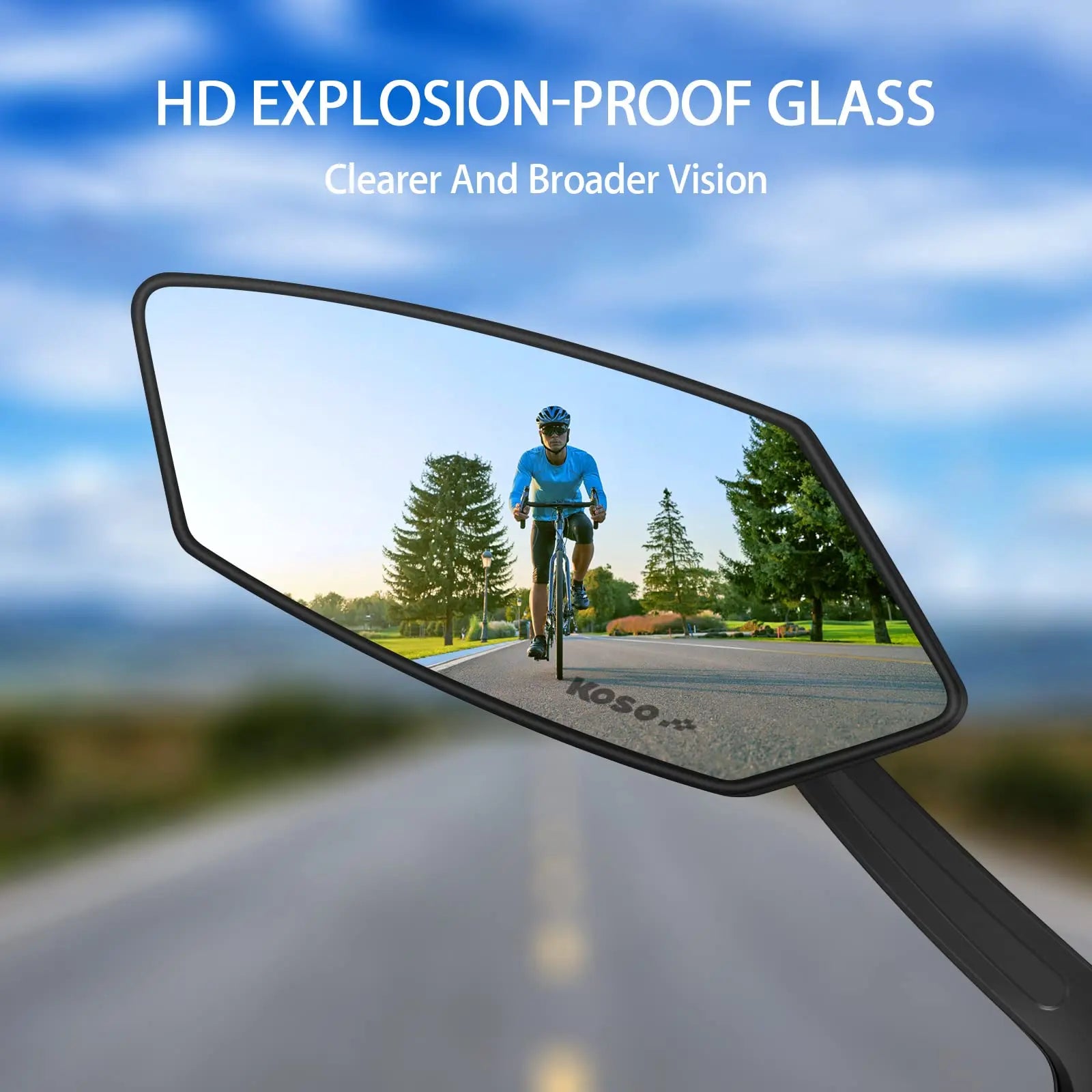 Bicycle Rearview Bike Adjustable 360° Rotate Wide Angle Mirror Road Bike Handlebar Rear View Mirrors Bicycle Accessories