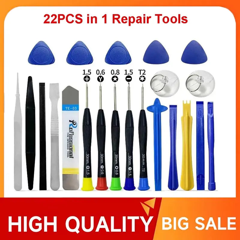 22 In 1 Universal Phone Repair Tools Kit Set Mobile Phone iPad Laptop Screwdriver Maintenance Kit Repair Tools Opening Set