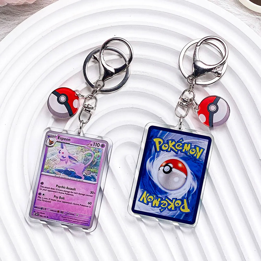 Pokémon Characters Pikachu Bulbasaur Jigglypuff Acrylic Keychain Bag Charms Accessories Backpack Pendant Key Holder Friend Gifts