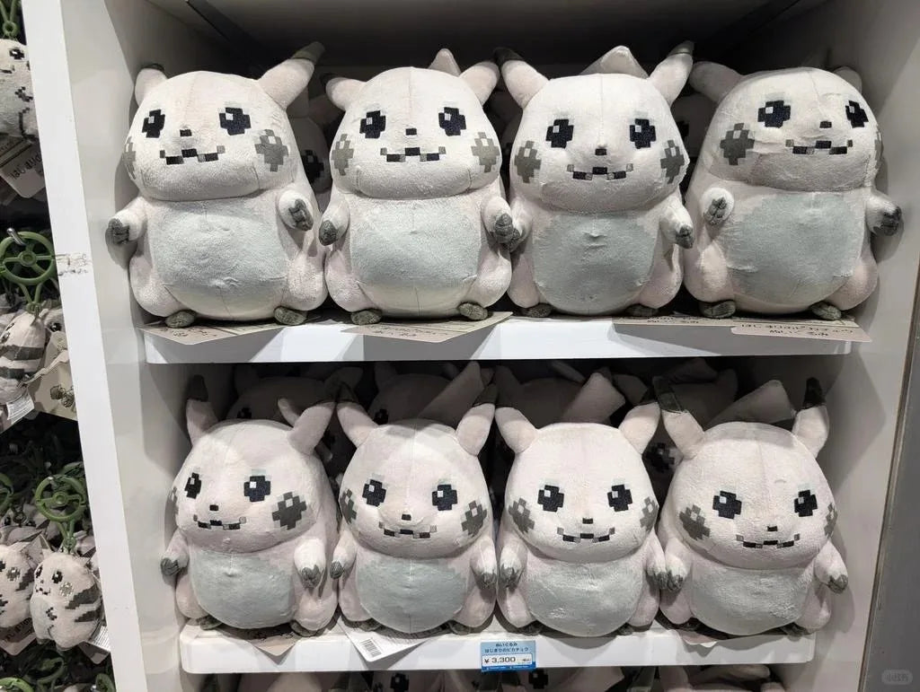 Genuine PokéMon Center PokéMon 30th Anniversary Original Pixel Style Plush Toy Stuffed Doll Anime Fans Collection Toy Gift