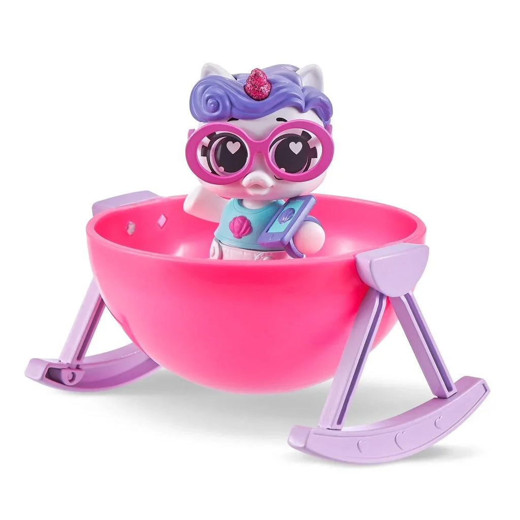 Surprise 5 Capsule Toys Newborn Unicorn Squad Mini Rainbocorn Blind Box Surprise Ball Anime Figure Collectible Toys
